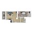 Hazelwood - 1x1-2B.6 - 3D Floorplan