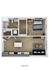 1 Bed 1 Bath 3D
