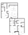 Modern two-story floor plan featuring 3 spacious bedrooms, an open kitchen with island seating, and a cozy living area. Includes bathrooms on each floor, a master bedroom balcony, and ample closet space.