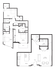 Elegant 2-level floor plan showcasing 3 bedrooms, a spacious living area, modern kitchen, and multiple bathrooms including a half bath. Includes a balcony, perfect for urban living.
