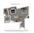 Chronicle Studio floor plan showcasing a modern open layout with a cozy bedroom, stylish living area, efficient kitchen, and sleek bathroom, totaling 683 sq. ft.