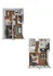 Modern duplex floor plan with open-concept kitchen and living area, cozy bedrooms, and elegant hardwood floors.
