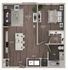 Library Park  /  1 Bedroom  /  A18
