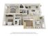 Modern 3D floor plan showcasing two spacious bedrooms, a sleek kitchen, cozy living area, and elegant dining space.