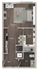 Modern floor plan showcasing a spacious living area, sleek kitchen, large walk-in closet, and luxurious bath.