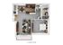 Modern 2D floor plan featuring a spacious bedroom, contemporary kitchen, and inviting living area.