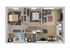 Modern floor plan featuring 2 bedrooms, spacious living area, stylish kitchen, and dual bathrooms, perfect for urban living.
