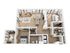 Two Bedroom + Den Floor Plan