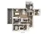 Modern 3D floor plan showcasing a spacious unit with three bedrooms, a stylish open-concept living area, and a private balcony ideal for relaxation.