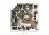 Modern 2C unit floor plan with two elegant bedrooms, open living area, and a sleek kitchen. Features a cozy balcony, two stylish bathrooms, and ample closet space.