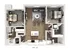 Elegant 3D floor plan for Unit 2B showcasing 2 bedrooms, a modern kitchen, and an inviting open-concept living area with stylish furnishings.
