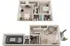 Elegant 3D floor plan showcasing a modern two-bedroom townhouse with a cozy living area, sleek kitchen, stylish bathroom, and attached garage with car. Perfectly designed for comfortable living.