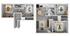 Modern two-story apartment floor plan featuring four bedrooms, open-concept living and dining area, and a well-equipped kitchen for comfortable living.