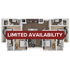 Modern 3D floor plan showcasing 3 bedrooms, a sleek kitchen, and cozy living area with LIMITED AVAILABILITY.