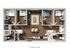 Contemporary floor plan showcasing 3 bedrooms, elegant living space, modern kitchen, and two bathrooms, ideal for comfortable living.