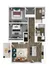 Contemporary floor plan featuring 2 elegant bedrooms, spacious open-concept living and dining area, and a sleek kitchen with an island countertop. Includes 2 modern bathrooms and an inviting outdoor patio. Ideal for urban living.