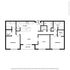 Modern floor plan showcasing 2 bedrooms, a study, open-concept kitchen, spacious living area, and a balcony with walk-in closets.