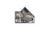 Modern one-bedroom apartment floor plan with an open-concept kitchen and living area, featuring sleek design and efficient layout.