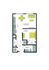 Modern floor plan showcasing 1 bedroom with closet, open-concept living and dining area, and efficiently designed kitchen, ideal for contemporary living.