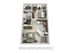 Contemporary 3D floor plan featuring a cozy one-bedroom layout with a spacious living area, modern kitchen, and convenient laundry space.