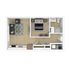 1 Bed 1 Bath Standard