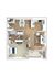 Charming 2D floor plan featuring a spacious bedroom, open living-dining area, and modern kitchen layout.