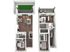 Modern two-level floor plan featuring three cozy bedrooms, an inviting open-concept living and dining area, a sleek kitchen, and private outdoor spaces.
