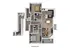 Modern 3D floor plan showcasing 2 cozy bedrooms, a spacious living room, open kitchen, 2 bathrooms, and a charming balcony.