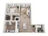 1 Bedroom Floor Plan