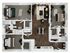 Contemporary 3-bedroom floor plan showcasing a spacious open-concept living and dining area, modern kitchen, and two luxurious bathrooms. Perfect for family living.