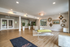 Chic apartment lobby with elegant decor, stylish seating, and modern wall accents creating a welcoming atmosphere.