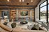 Luxurious living room featuring a cozy sectional sofa, modern fireplace, and elegant decor with scenic outdoor views.