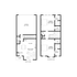 Contemporary two-story floor plan featuring a spacious great room, modern kitchen, and dual primary bedrooms with en-suite bathrooms.