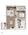 The Grandeur A5 - Willow (Smaller) (1 Bedroom 1.5 Bath)