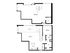 Modern duplex floor plan featuring versatile workspace, spacious living area, and a cozy bedroom with en-suite bath.