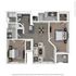 Floor Plan 4 | Apartments Near Nashville, TN Airport | Hamptons at Woodland Pointe