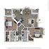 Floor Plan 5 | Apartments Near Nashville, TN Airport | Hamptons at Woodland Pointe