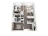 Modern open-concept apartment floor plan showcasing a cozy bedroom, sleek kitchen, and inviting living area with natural light.