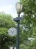 Charming street lamp in a leafy historic district, evoking a sense of timeless elegance and community.