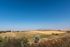 Breathtaking panoramic view of golden rolling hills under a clear blue sky, offering serene and expansive open landscapes.