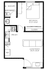 1 Bedroom Layout 2