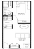1 Bedroom layout 3