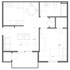 1 bedroom with washer dryer