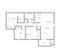 Contemporary floor plan showcasing 3 bedrooms, 2 bathrooms, with an open-concept kitchen and dining area, spacious living room, and private patio.