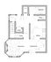 Charming floor plan showcasing a modern kitchen, dining room, and cozy living room with multiple closets and pantry.