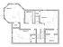 Inviting 3-bedroom floor plan with two modern bathrooms and ample closet space, perfect for comfortable living.