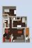 Inviting 3D floor plan showcasing 2 cozy bedrooms, a well-equipped modern kitchen, and a spacious open-plan living area, ideal for a harmonious lifestyle.