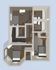 Contemporary 3-bedroom floor plan featuring cozy office spaces, elegant bathrooms, and a stylish layout.