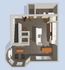 Modern floor plan featuring an elegant open-concept living area, stylish kitchen with island, cozy lounge, and spacious dining space, ideal for contemporary living.