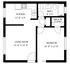 AL 1 bed floorplan